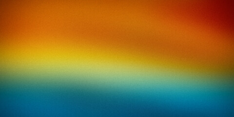 A vibrant gradient background seamlessly blending warm orange and yellow hues into cool blue tones. Perfect for digital art, web design, presentations, and creative projects