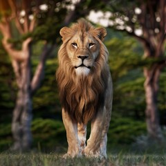 Fototapeta premium World Lion Day, World Lion Day Poster, Lion Day Poster, Lion Day, Social Media Poster 