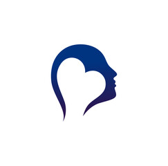 Love Head Logo Design Illustration vector eps format , suitable for your design needs, logo, illustration, animation, etc.