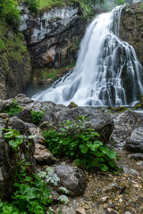 Nature's Power: The Stunning Gollinger  Waterfall in Austria