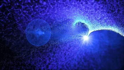 Obraz premium cosmic matter consisting of plasma emits energy