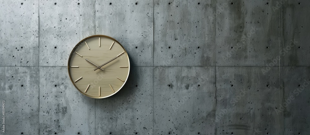 Poster Clock. Copy space image. Place for adding text and design