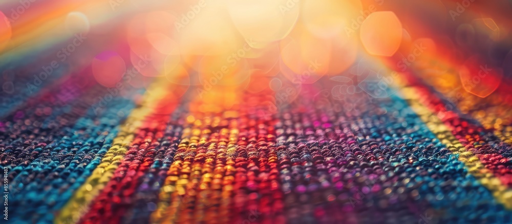 Poster abstract blur of colorful carpet for background. copy space image. place for adding text and design