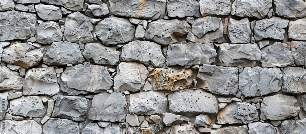 Poster wallpaper with gray stone wall design. copy space image. place for adding text and design