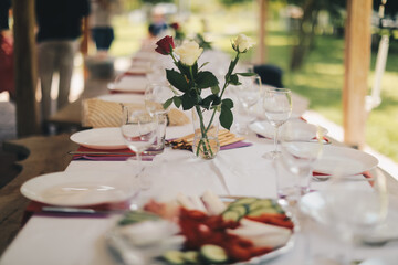 wedding table setting