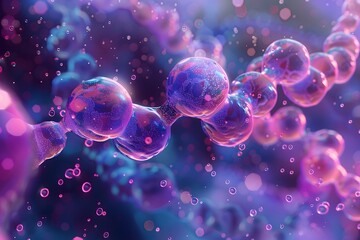 Cluster of airborne bubbles