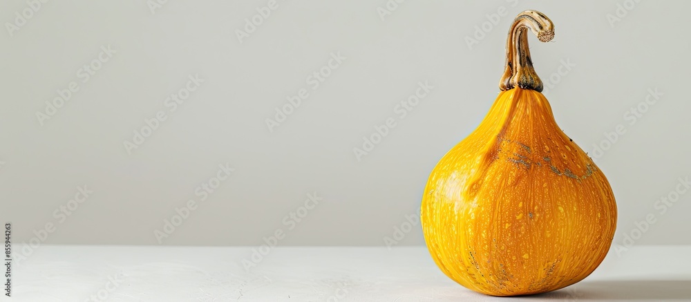 Poster muscat squash isolated on white background. copy space image. place for adding text and design