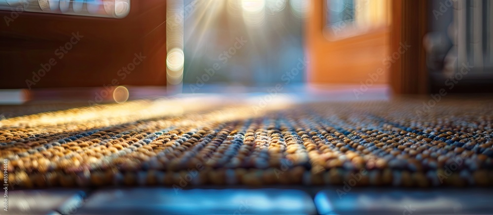 Poster blur short of doormat texture. copy space image. place for adding text and design