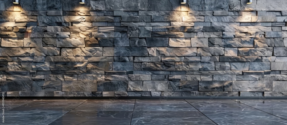 Aufkleber stone wall texture interior background. copy space image. place for adding text and design
