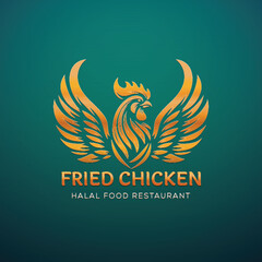 Rooster Logo for Fried Chicken Restaurant