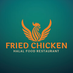 Rooster Logo for Fried Chicken Restaurant