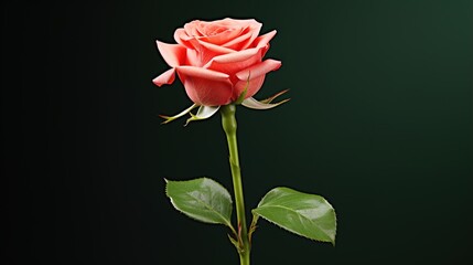 red rose on black background