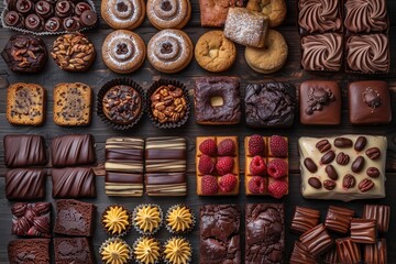 Fototapeta premium Mixed Dessert Platter professional advertising food photography