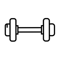 Bodybuilding Dumbbell Line Icon