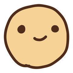 Fototapeta premium 手描きノーマルの表情