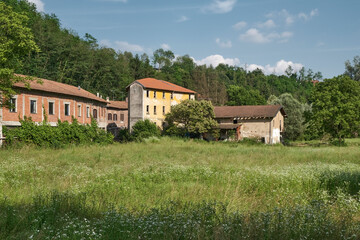 Old farms in the Olona valley in the province of Varese, north Italy