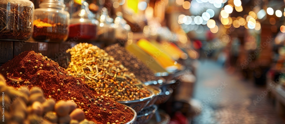 Aufkleber spice market. copy space image. place for adding text and design