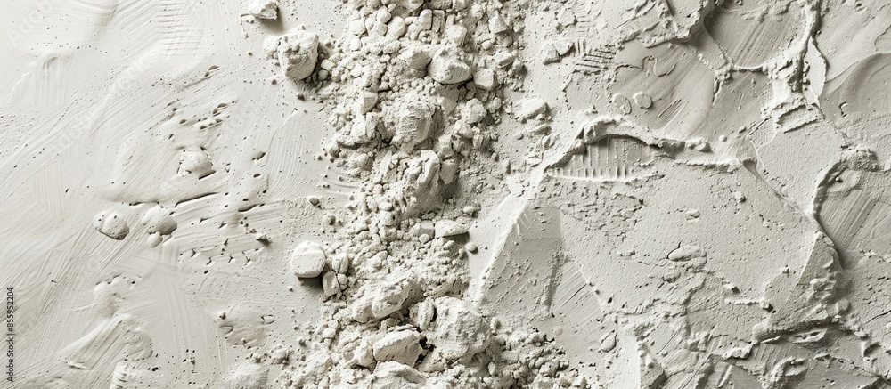 Poster white sand cement mixing texture. copy space image. place for adding text and design