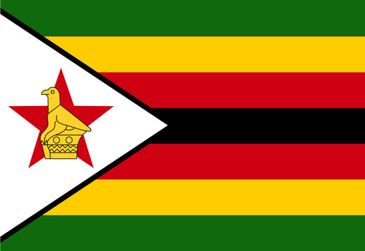 Zimbabwe flag illustrator country flags
