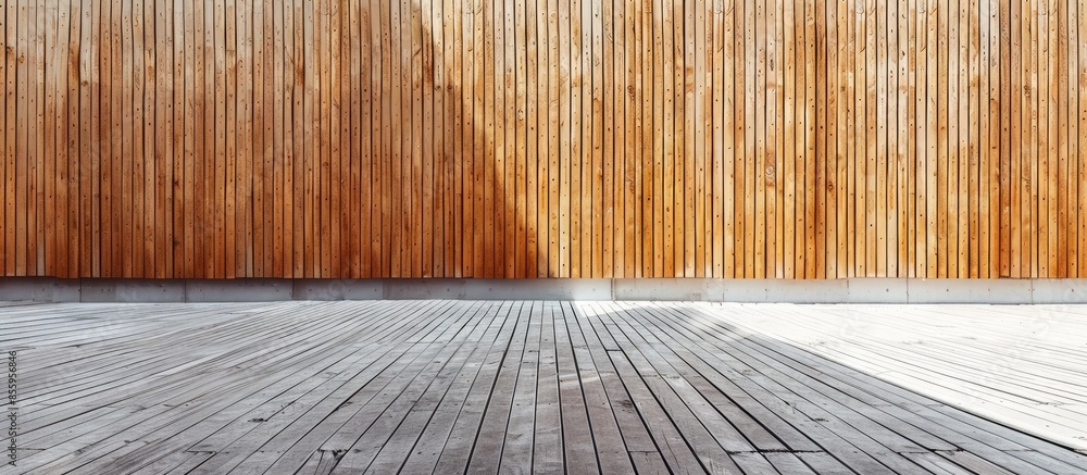 Poster vertical textures of wooden walls in the interior as a background. copy space image. place for addin