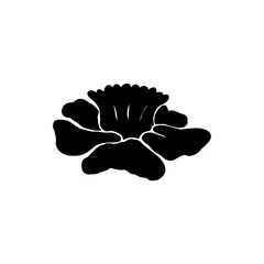 Woman with Flowers linocut Drawing. Female Figure Minimalist Illustration. Modern Trendy Line Art Drawing for Beauty Logo, Wall Decor, Fashion Minimal Print, Poster, Social Media. 