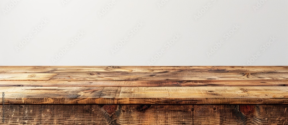 Poster table isolated on white background. copy space image. place for adding text and design