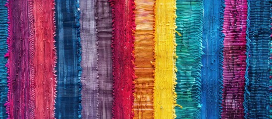 Obraz premium Colorful rug. Copy space image. Place for adding text and design
