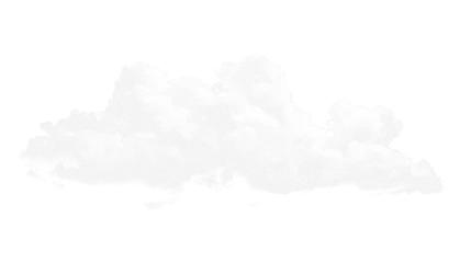 white clouds isolated on white or transparent png © David Kreuzberg