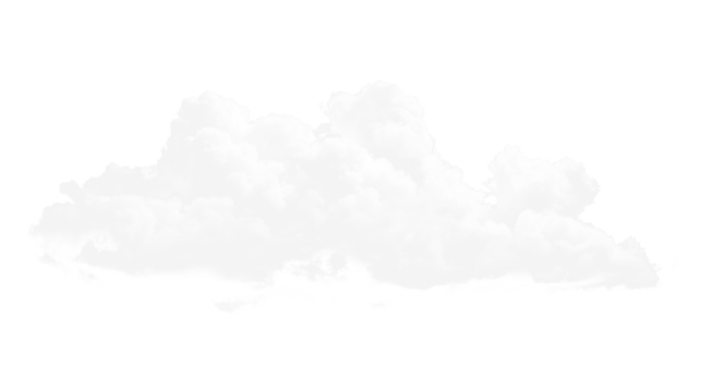 white clouds isolated on white or transparent png