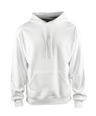 white pullover hoodie isolated on white or transparent png