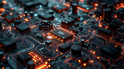 Obraz premium technology background