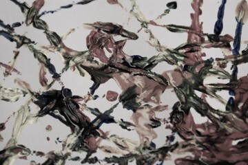 Color spots on a light background. Black and white abstract background.