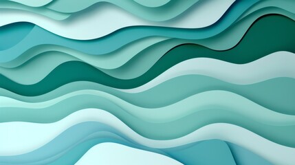 Fototapeta premium Abstract Wave Pattern Background - Generative AI