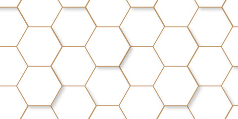 Minimal vector white hexagon honeycomb texture. Abstract grid monochrome decoration art hexagon polygonal pattern background. seamless bright white abstract honeycomb background.