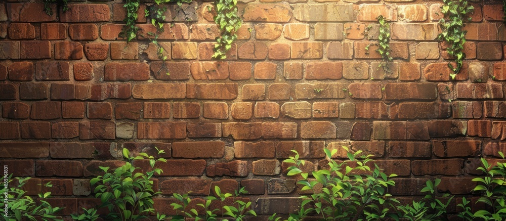 Poster brick wall texture. copy space image. place for adding text and design