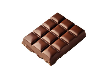 Obraz premium Chocolate Bar Isolated on Black Background.