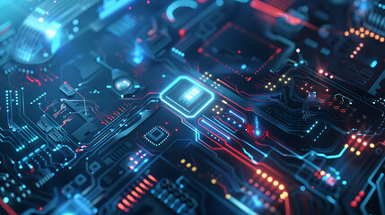 Obraz premium technology background