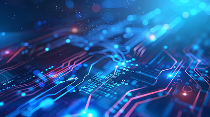 Obraz premium technology background