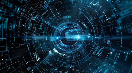 Obraz premium technology background