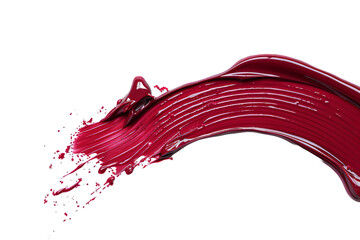 Abstract Red Liquid Swirl isolated on transparent background png