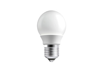High-resolution image of an energy-efficient LED light bulb, isolated on a white background. Perfect for technology or energy saving concepts.