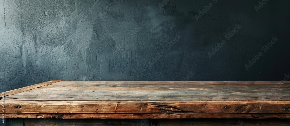 Poster desk of free space and old top . copy space image. place for adding text and design