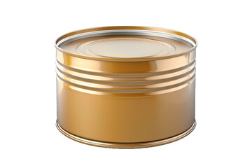 Gold Metal Can.isolated on transparent background png