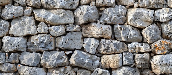 Pattern of old stone wall surfaced texture. Copy space image. Place for adding text and design