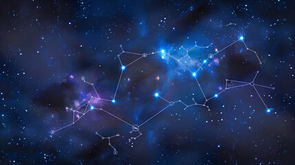 Fototapeta premium constellation of the zodiac