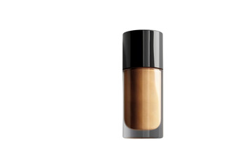 High-quality liquid foundation bottle isolated on transparent background. perfect for makeup and beauty-related use.