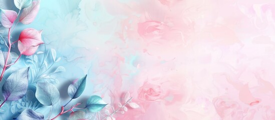 Baptism card invitation pastel background View  Top. Copy space image. Place for adding text and design