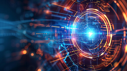 Obraz premium abstract technology background