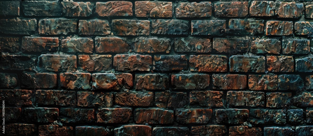 Poster brick, wall. copy space image. place for adding text and design