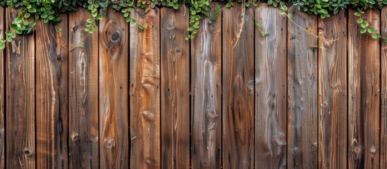 Brown natural wood texture and background, pine and coniferous fence, for design. Copy space image. Place for adding text and design